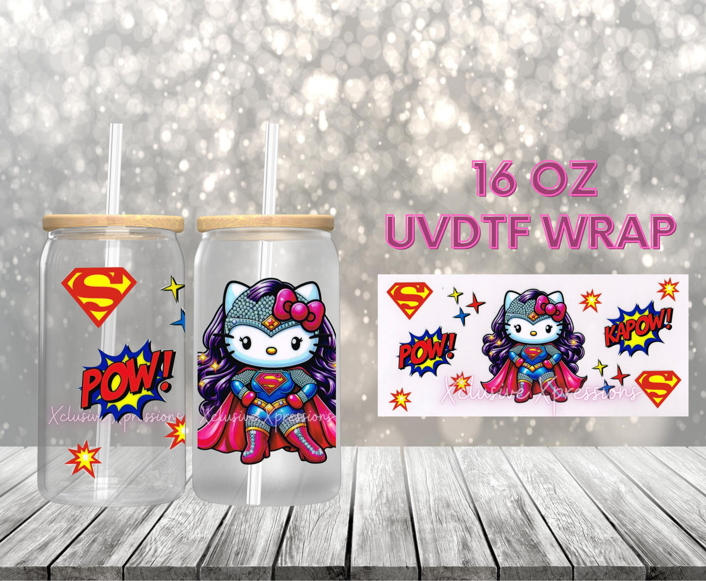 #463 HK Supergirl, 16 oz UVDTF