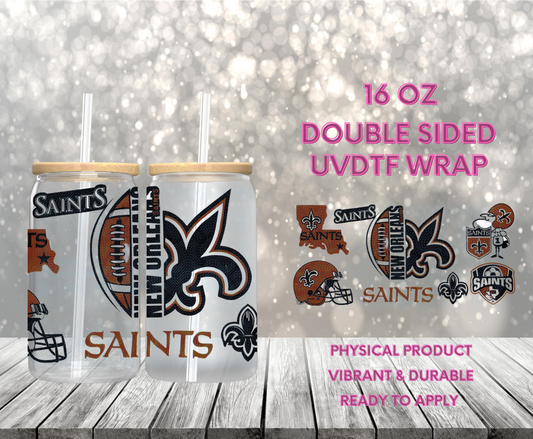 #1033 Saints, 16 oz Double-sided UVDTF