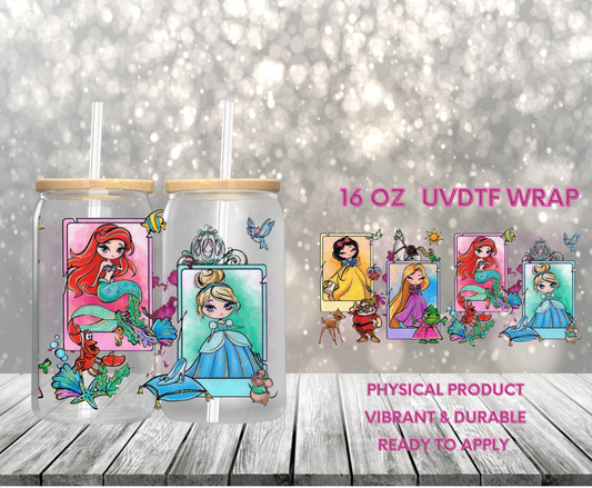 #80 Princess Cards Snow, 16 oz UVDTF RTS