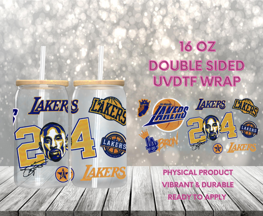 #1038 Lakers, 16 oz Double-sided UVDTF