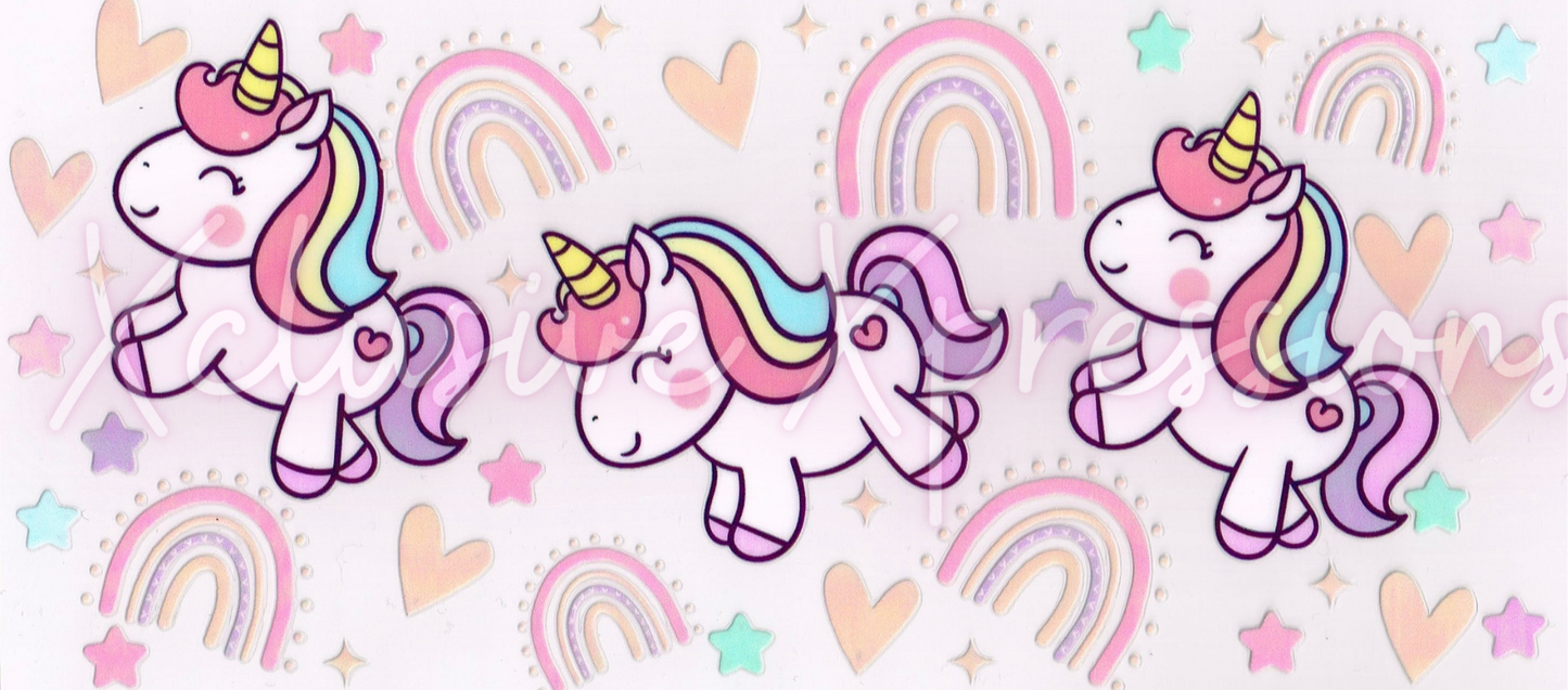 #88 Unicorn, 16 oz UVDTF