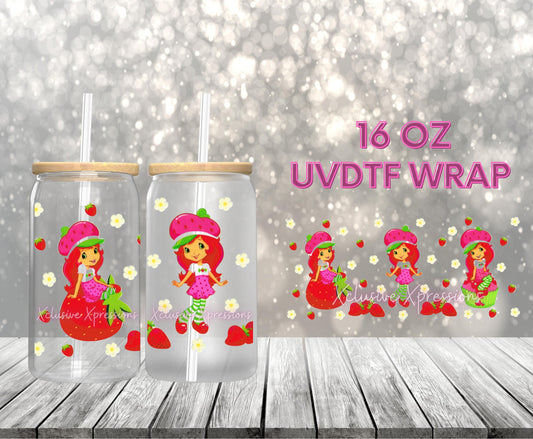 #471 Strawberry Girl, 16 oz UVDTF