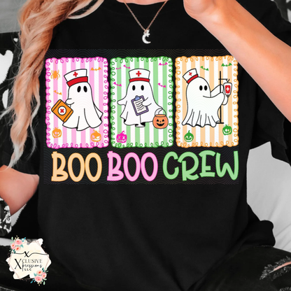 Boo Boo Crew, Glitter DTF Screenprint