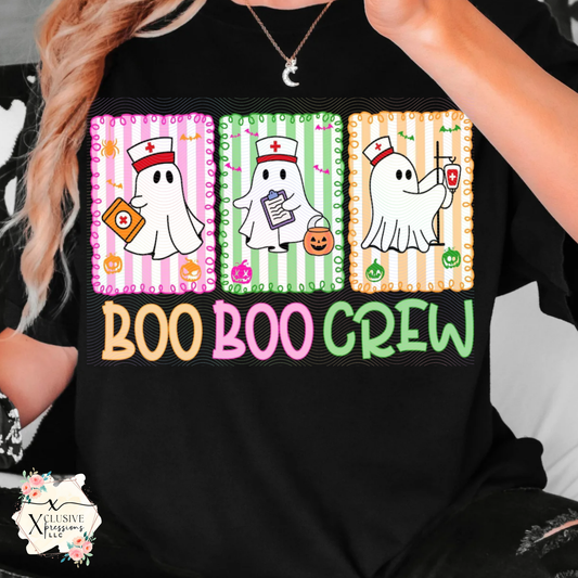 Boo Boo Crew, Glitter DTF Screenprint