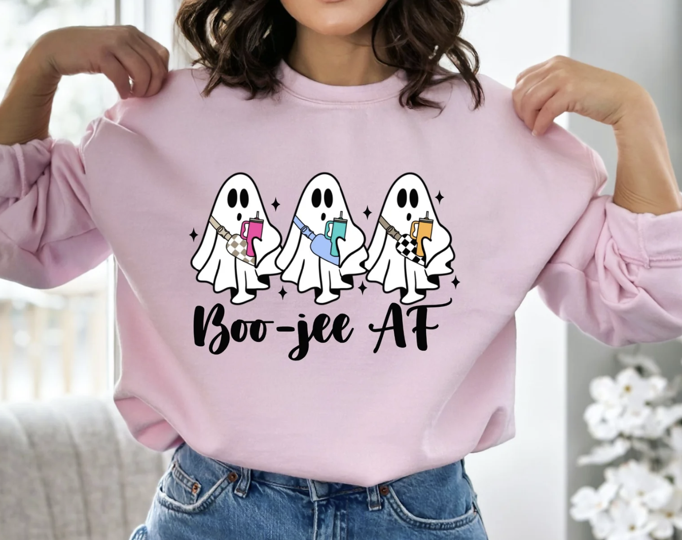 B00-jee Ghost, Glitter  Screenprint