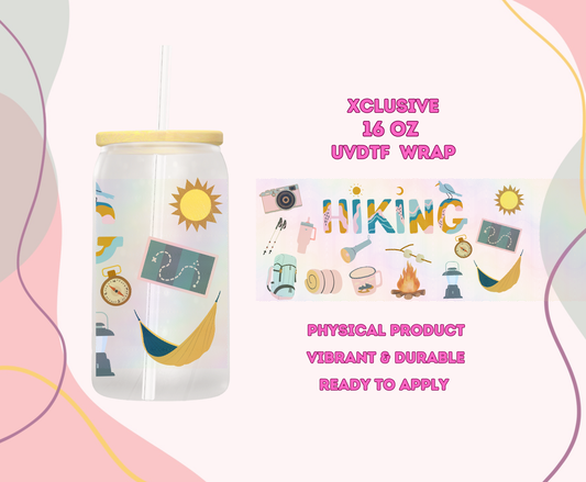 #1058 Hiking, Xclusive 16 oz UVDTF or Sub