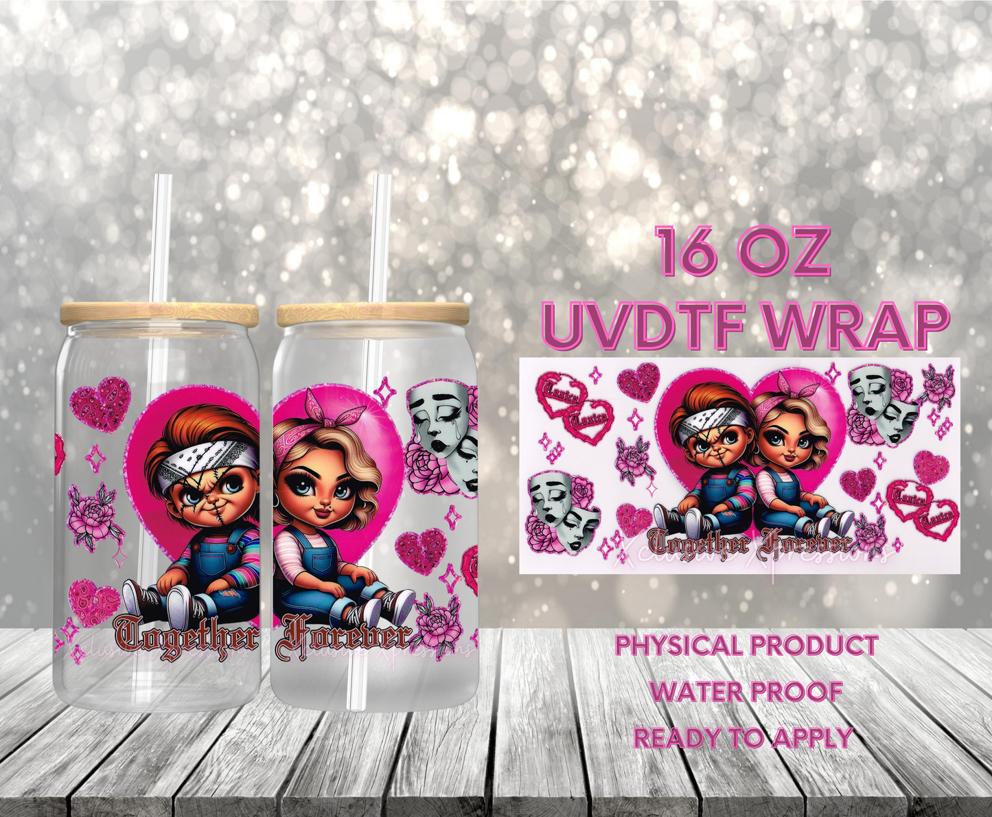 #548 Chucky & Tiff, 16 oz UVDTF