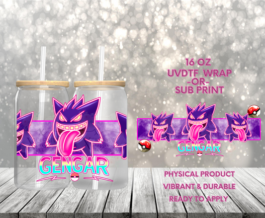 #975 Poke Gengar, 16 oz UVDTF POD
