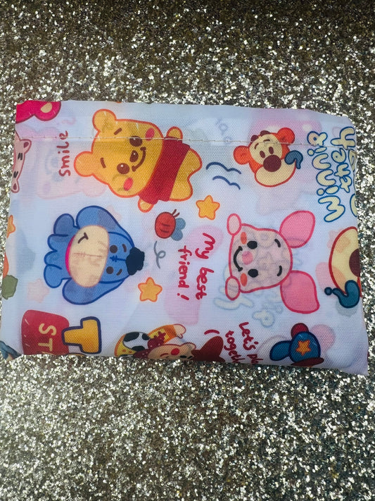 Bear White Reusable Tote Bag