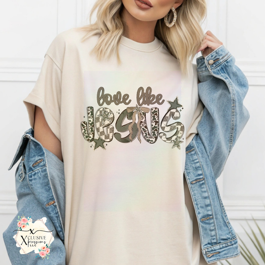Camo Love Like Jesus, DTF P2O