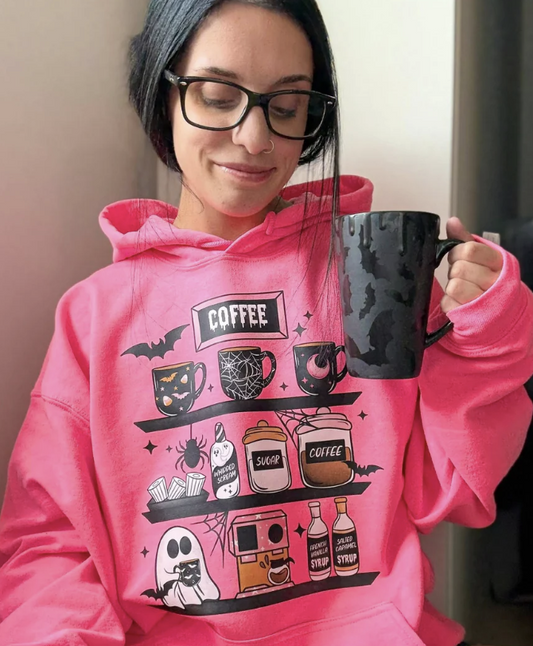 Ghost Coffee Station, Glitter Screenprint