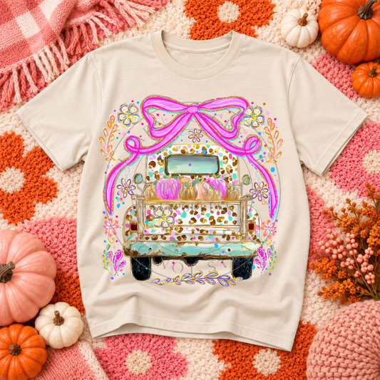 Coquette Pumpkin Truck, DTF P2O