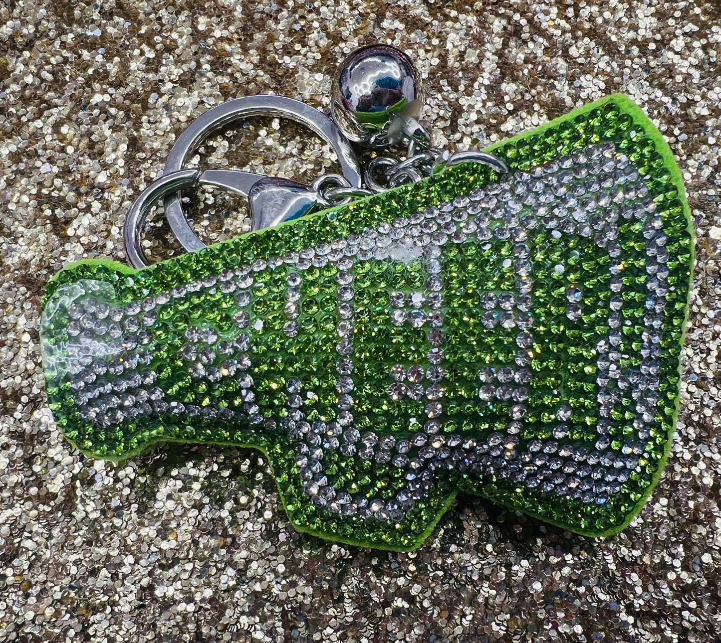 Cheer Rhinestone Keychains