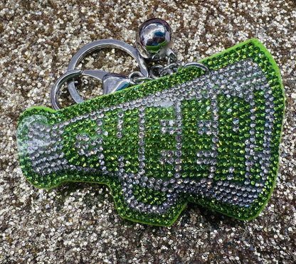 Cheer Rhinestone Keychains