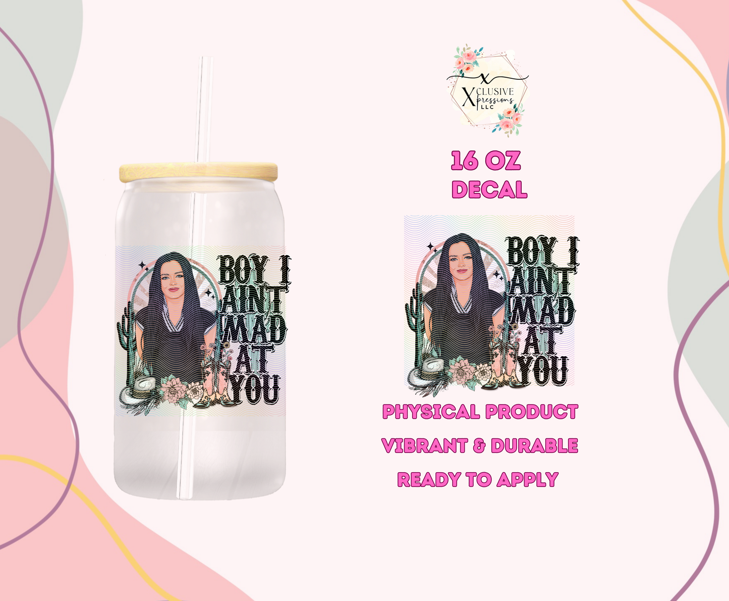 #1104 Jessie Murphy, 16 oz Decal P2O POD