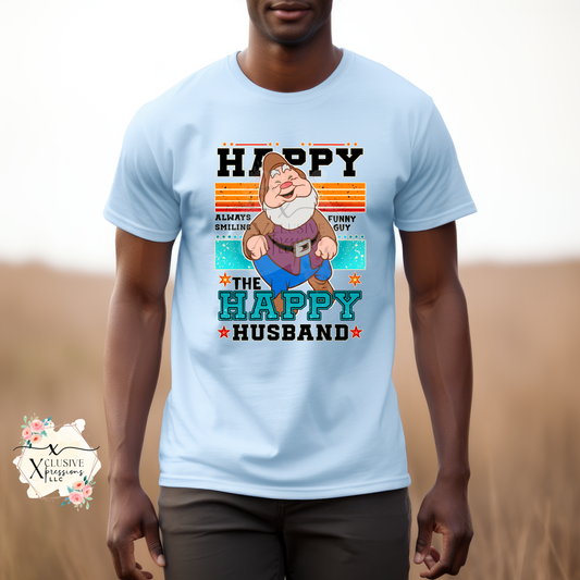 Happy Husband Dwarf, DTF & Sublimation Print POD