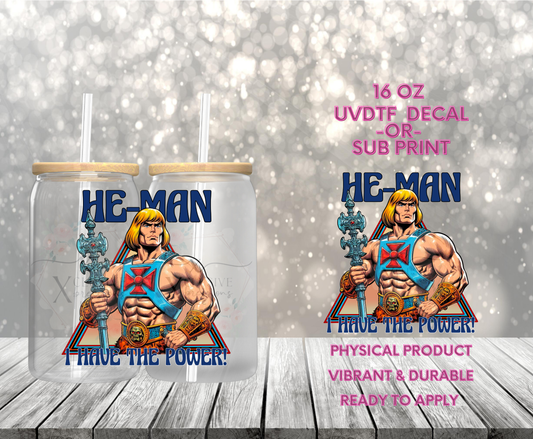 #980 He Man, 16 oz POD Decal