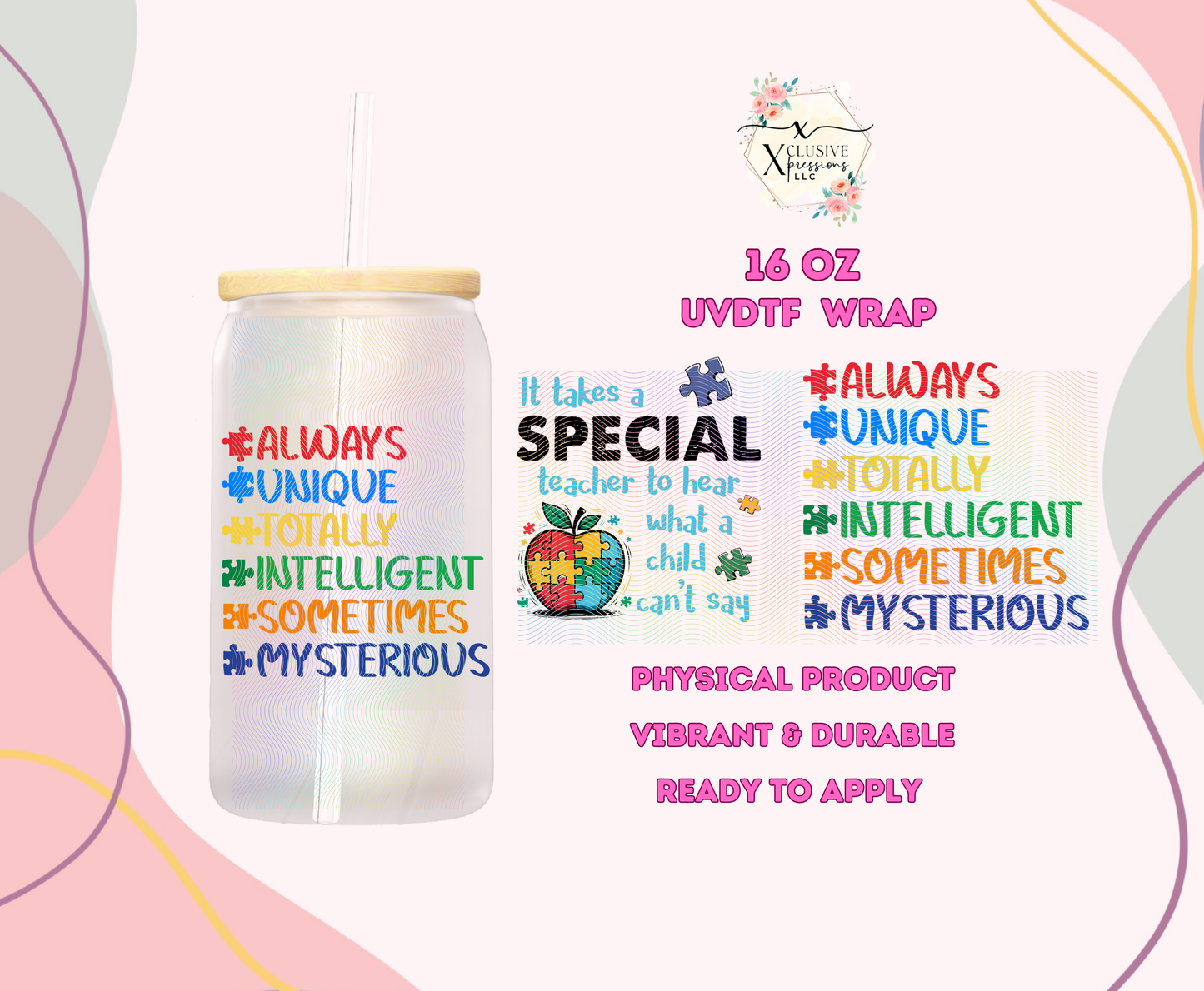 #1099 Autism Special, 16 oz P2O POD