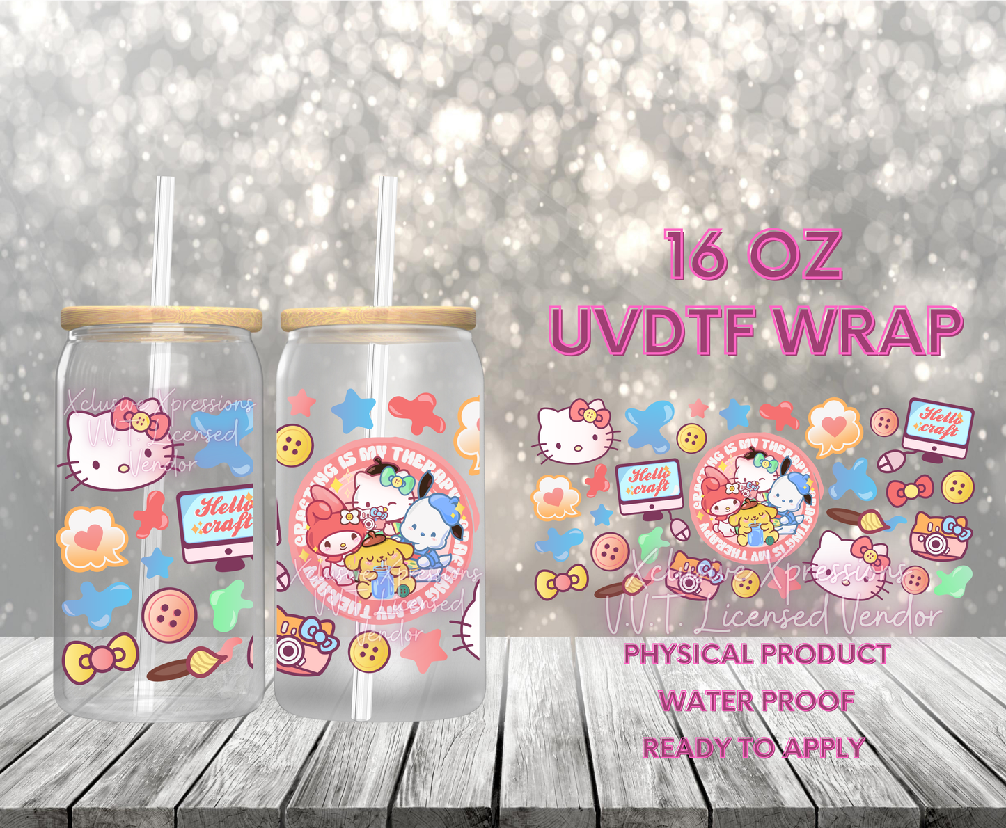 #150 HK Circle Therapy, 16 oz UVDTF P2O