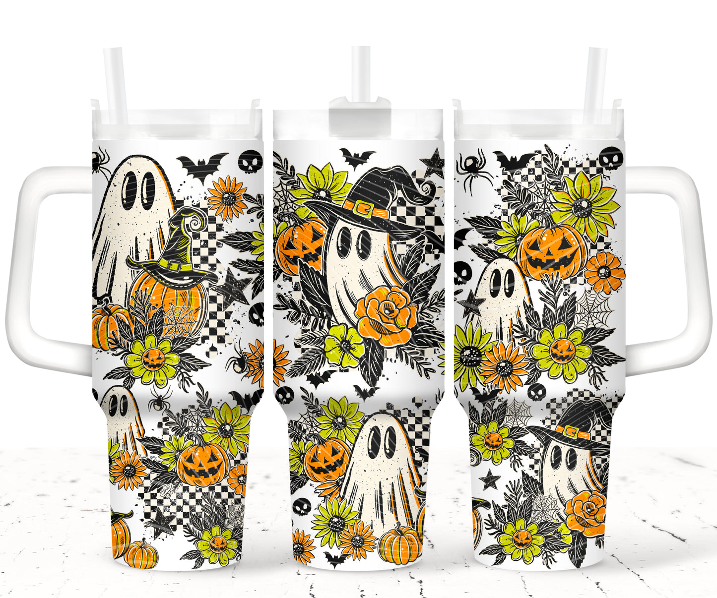 #1192 Floral Ghost Halloween Collection, P2O