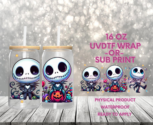 #608 Nightmare B4 Xmas, 16 oz UVDTF P2O POD