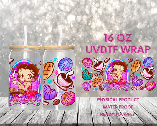 #117 Betty Conchas Unique VVT UVDTF Wrap