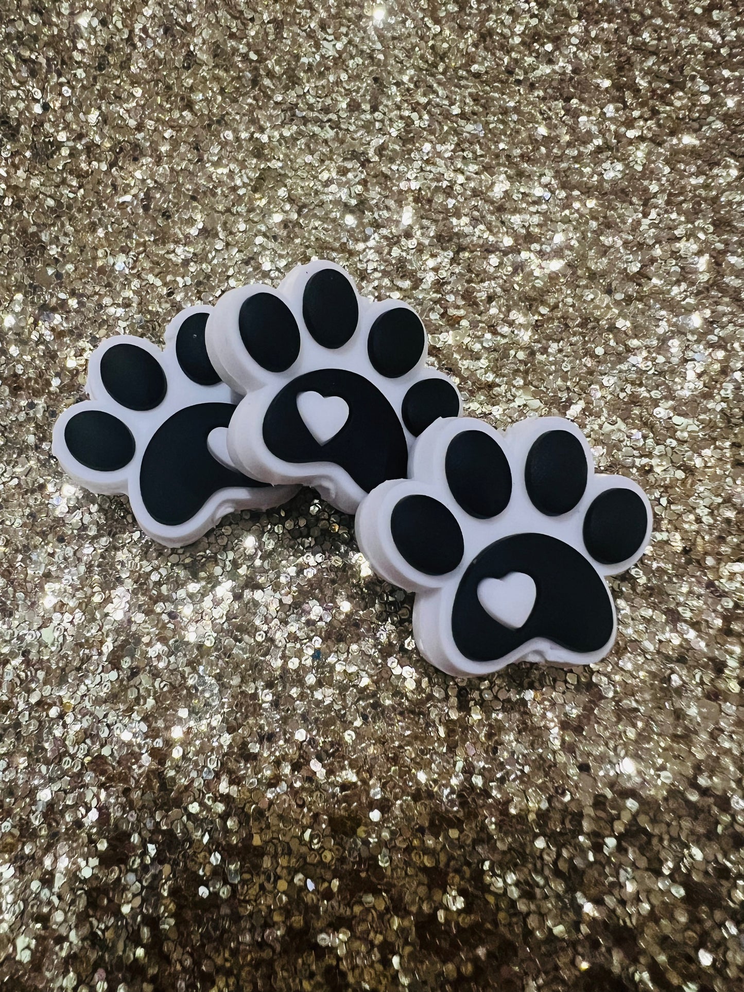 Black Heart Dog Paw Focals