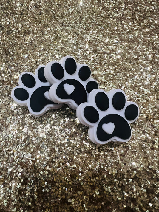 Black Heart Dog Paw Focals