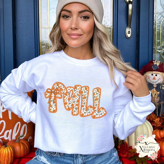 Fall, Glitter DTF Screenprint