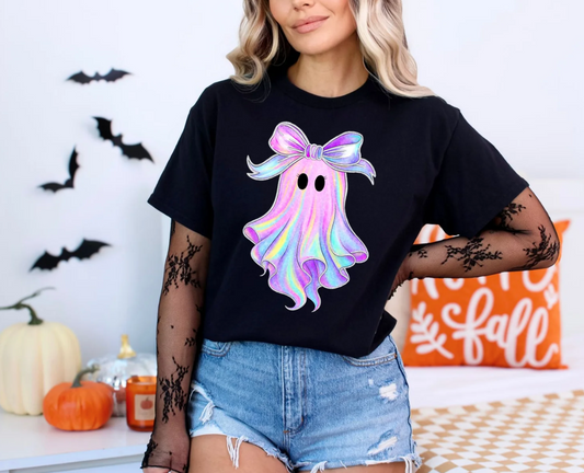 Sassy Ghost, Glitter DTF Screenprint