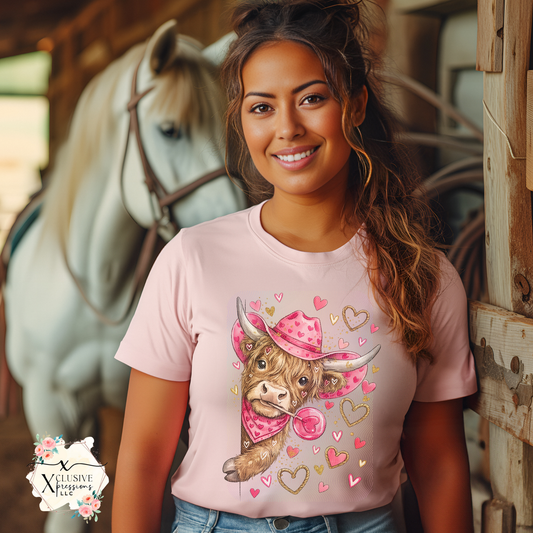 Highland Cow Valentine, DTF P20