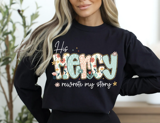 His Mercy, Glitter Screenprint