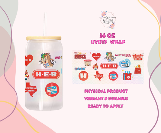 #1162 HEB Food Market, 16 oz UVDTF P2O