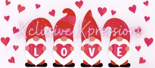#327 Gnome Love, 16 oz Clear Back UVDTF