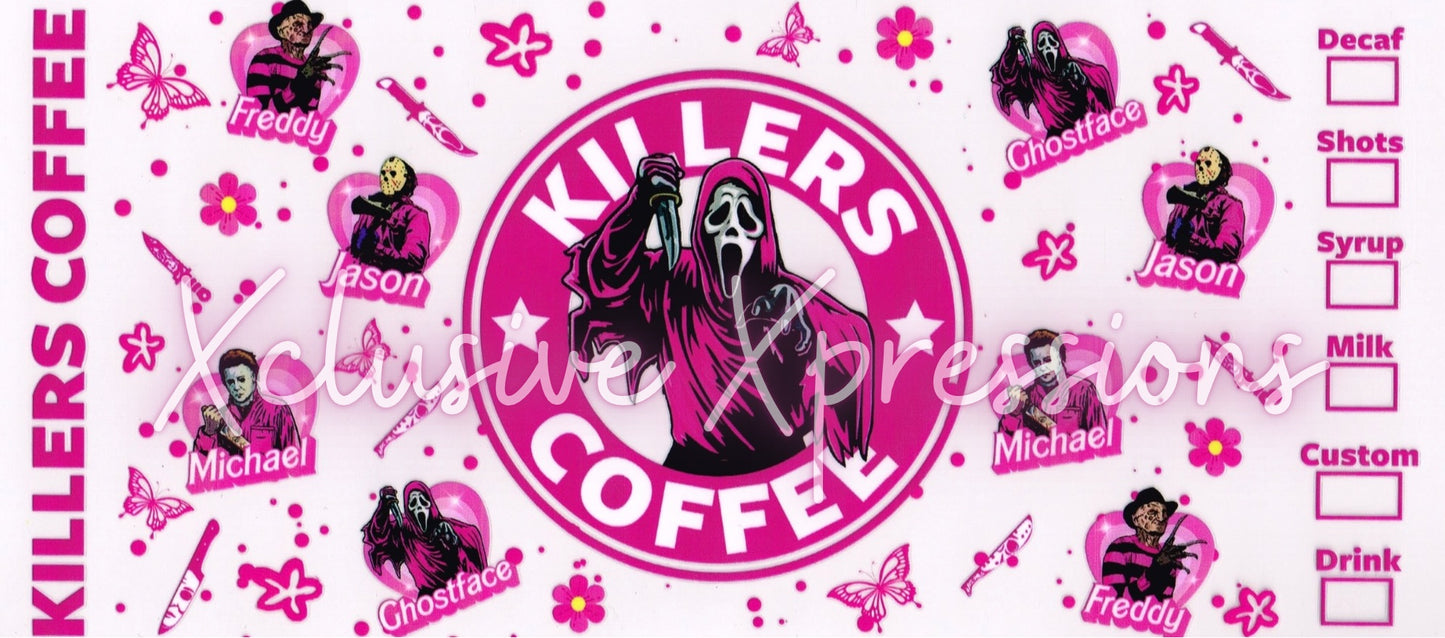 #302 Killer Horror Coffee, 16 oz UVDTF