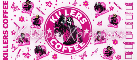 #302 Killer Horror Coffee, 16 oz UVDTF