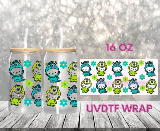 #352 HK Monster, 16 oz Clear Back UVDTF