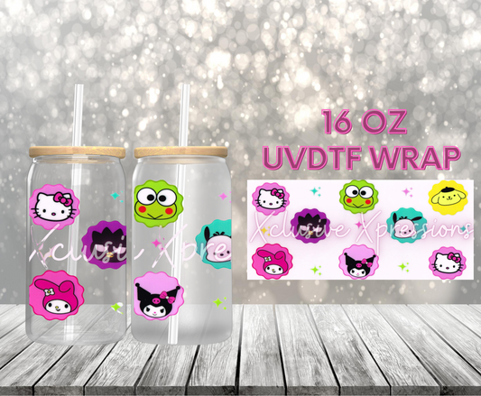 #376 HK Friends, 16 oz UVDTF