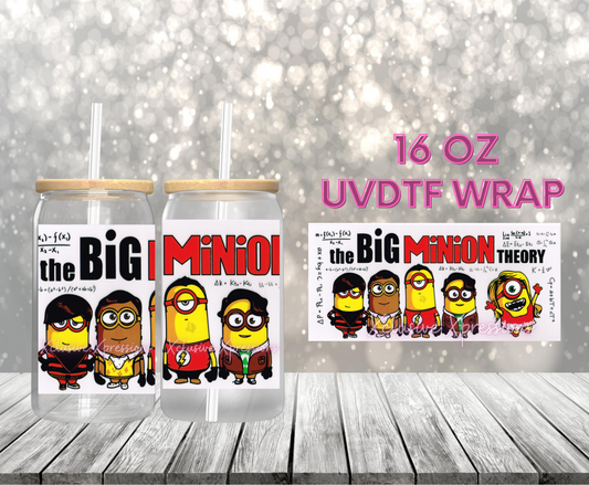 #27 Big Minion, 16 oz Clear Back UVDTF