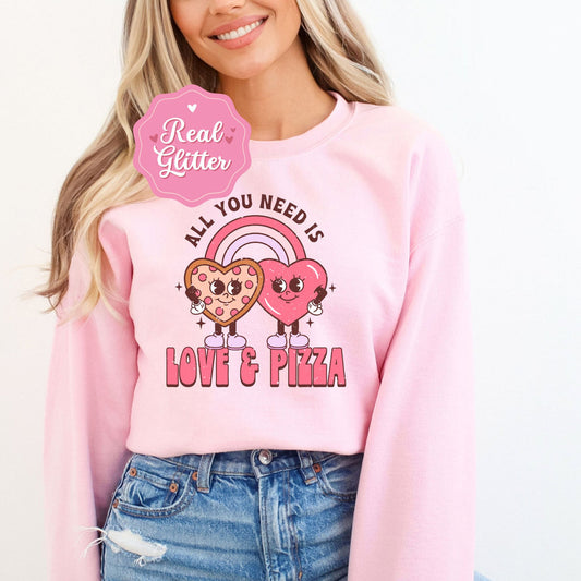 Love and Pizza, Glitter DTF