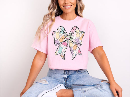 Easter Bow, Glitter DTF Screenprint
