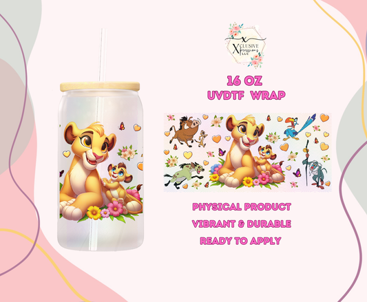 #1074 Lion Mother, 16 oz UVDTF or Sub