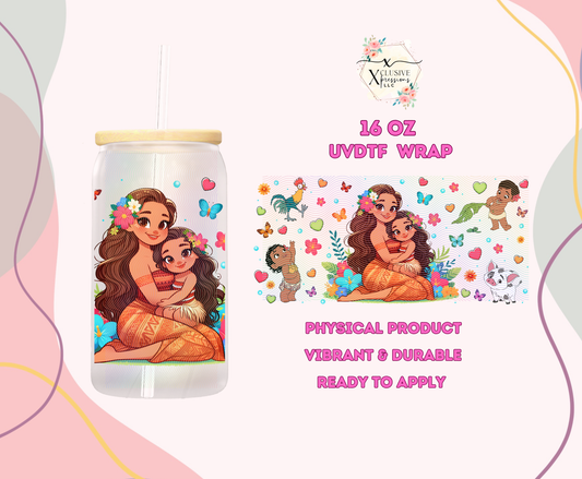 #1075 Moan Princess Mother, 16 oz UVDTF or Sub