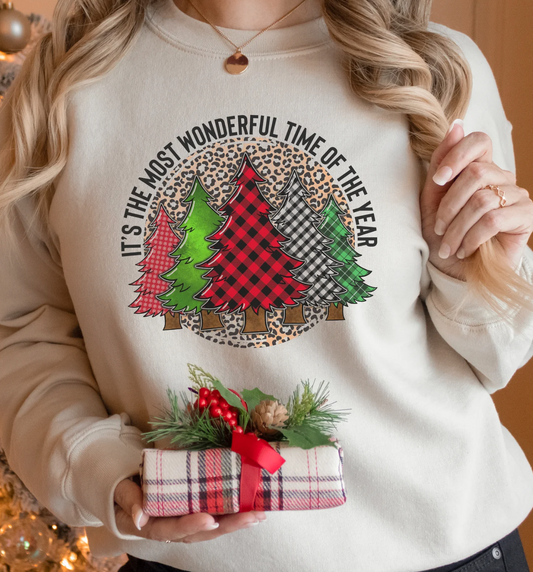 Most Wonderful Time Trees, Clear Screenprint