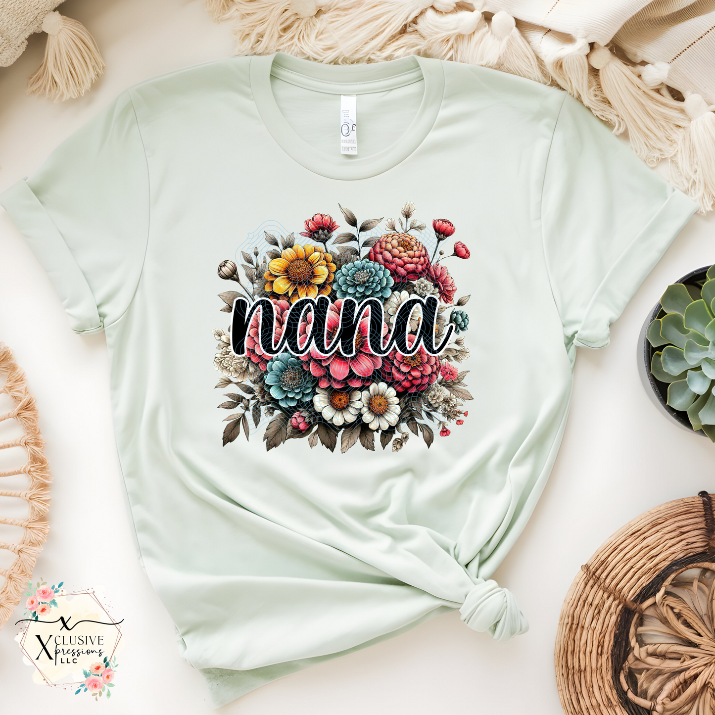 Nana Floral, DTF POD