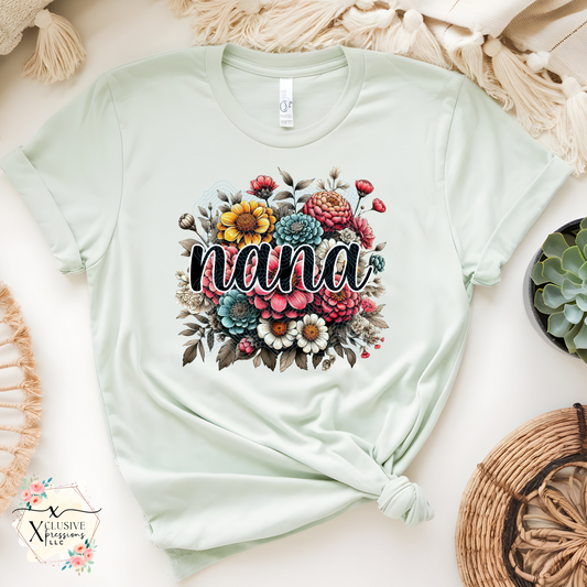 Nana Floral, DTF POD
