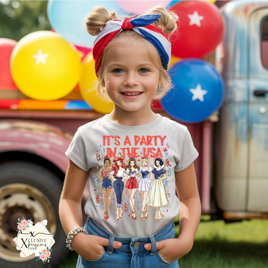 Patriotic Princess, Kids DTF P20