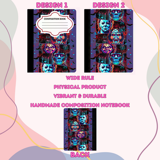 Horror Boys Purple - Composition Notebook