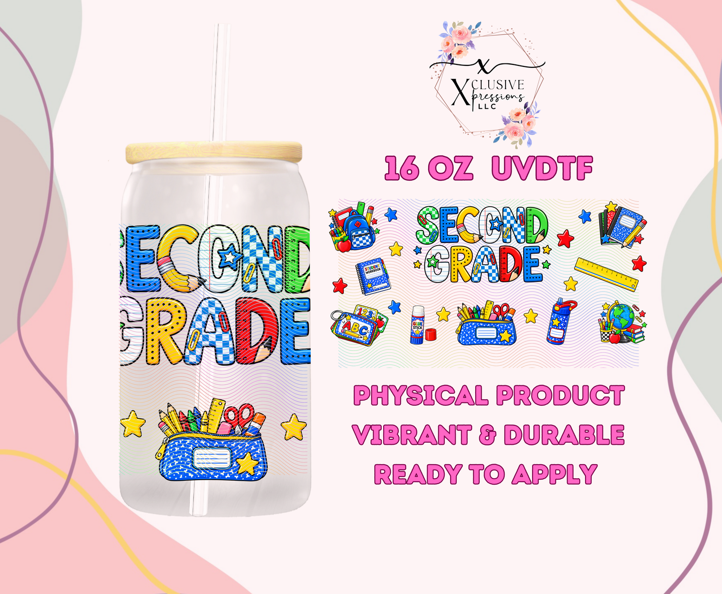 #1260 Second Grade, UVDTF P2O