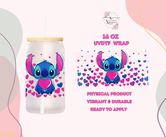 #321 Stich Hearts, 16 oz UVDTF